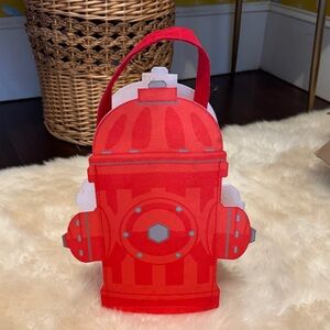 Red Fire Hydrant Shaped Trick or Treat Bag Halloween